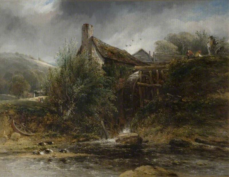 A Watermill near Totnes, Devon by Frederick W. Watts, painted in 1833 or 1834 (c) Birmingham Museums and Art Gallery; Supplied by The Public Catalogue Foundation