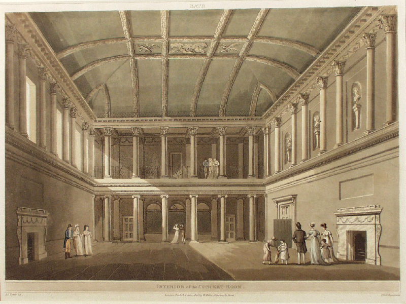Interior of the Bath Concert Room, 1805 (Victoria Art Gallery)