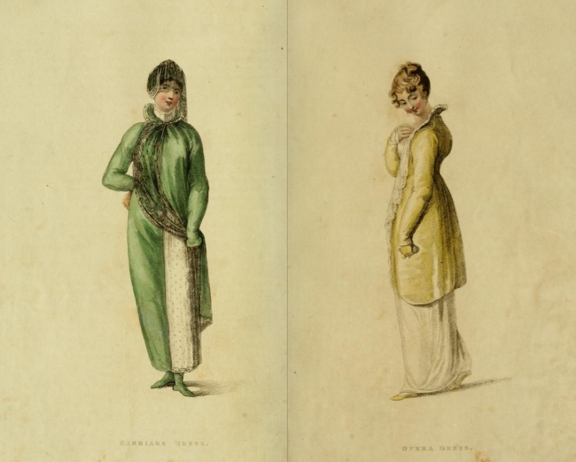 Fashion plate for March 1811 from Ackermann’s Repository of arts, literature, commerce, manufactures, fashions, and politics